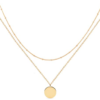 Gold Plated Dainty Gold Choker Arrow Bar Layering Long Necklace for Women