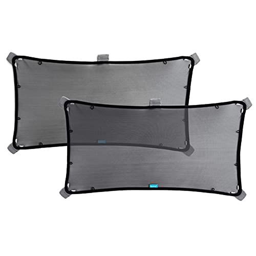 Munchkin Brica Magnetic Stretch to Fit Sun Shade, Black, 2 Pack