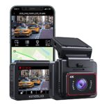 Kingslim D5-4K Dash Cam with WiFi - Front Dash Camera for Cars with GPS and Speed, Sony Night Vision, Support APP and…