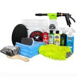 Chemical Guys HOL126 14-Piece Arsenal Builder Car Wash Kit with Foam Gun, Bucket and (5) 16 oz Car Care Cleaning…
