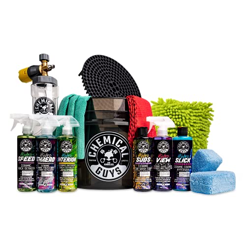 Chemical Guys HOL363 16-Piece Arsenal Builder Ceramic Car Wash & Protection Kit with Big Mouth Max Release Foam Cannon…
