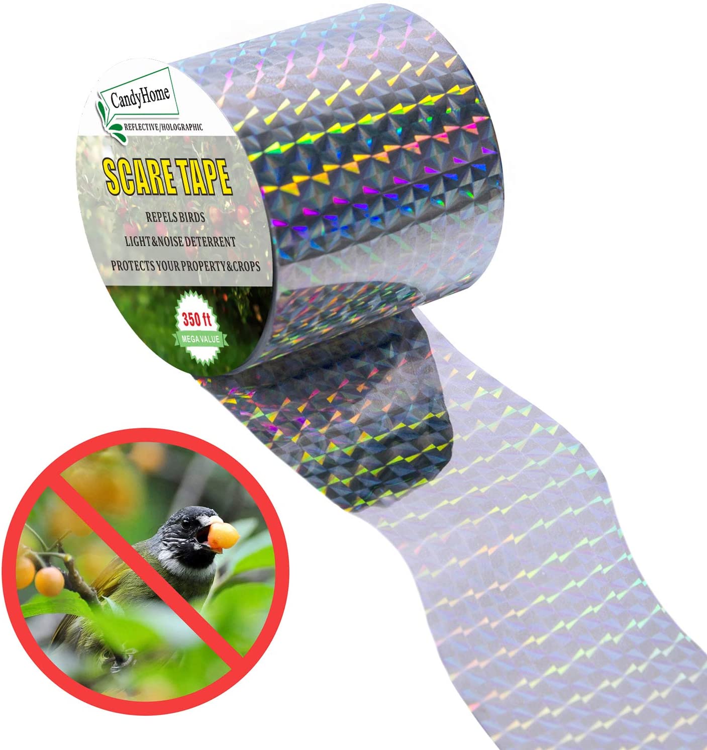 Double Sided Reflective Bird Tape