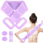 Double-sided Long Silicone Shower Brush