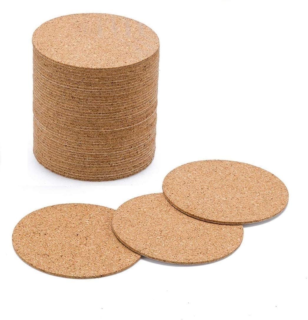 Cork Drink Coasters Round